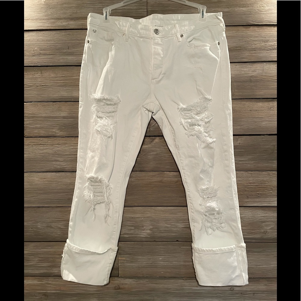 True Religion white jeans